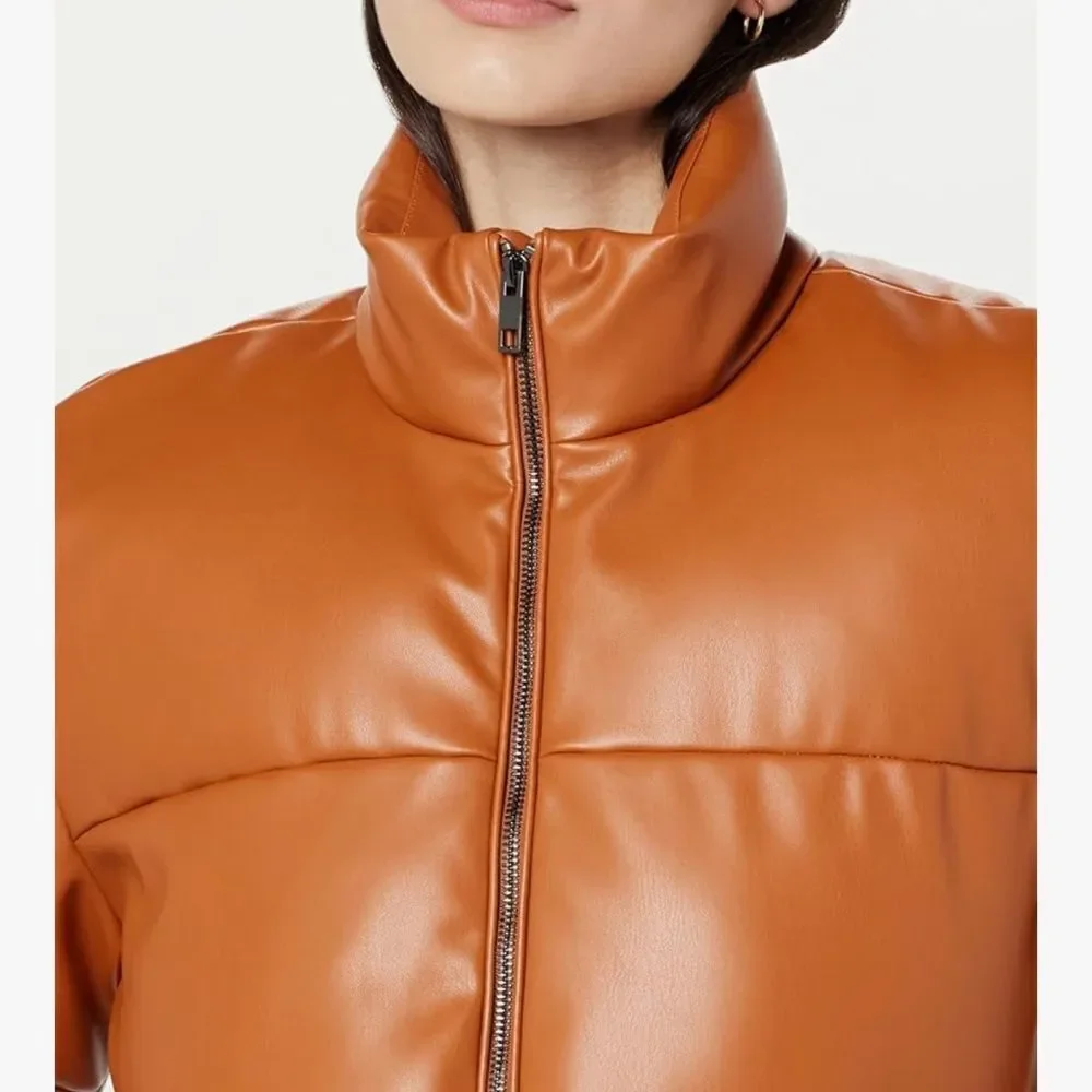 The Drop The Drop Women's Priscilla Vegan Leather Puffer NWT